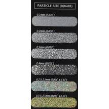PC Tech Glitter  P-01 Silver Glitter Powder 0,015 Square (PLY GLTTR PWDR P-01 SQR 15-01)