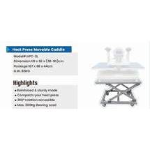 PC Tech Trnsfr Presses2 Lift Cart for Heat Press with Wheels (LFTCRT)