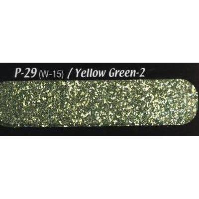 PC Tech Glitter  P-29 Yellow Green - 2 Glitter Powder 0,008 Hexa   (PLY GLTTR PWDR P-29 HEX 08-01)