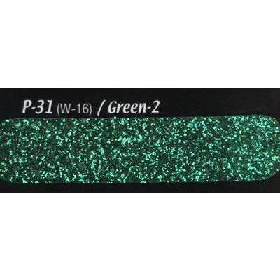PC Tech Glitter  P-31 Green - 2 Glitter Powder 0,008 Hexa  (PLY GLTTR PWDR P-31 HEX 08-01)