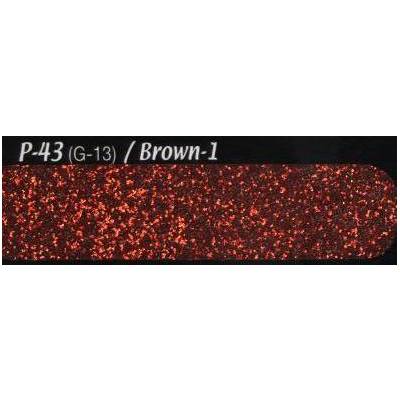 PC Tech Glitter  P-43 Brown - 1 Glitter Powder 0,008 Hexa  (PLY GLTTR PWDR P-43 HEX 08-01)