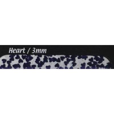 PC Tech Glitter  Silver Heart 3 mm  (SILVER HEART 3 MM -- 01 KG)