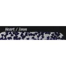 PC Tech Glitter  Silver Heart 3 mm 