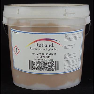 Rutland Inks (USA) Rutland NPT ES 4779 Metallic Gold (ES 4779 --- 01 GALLON)