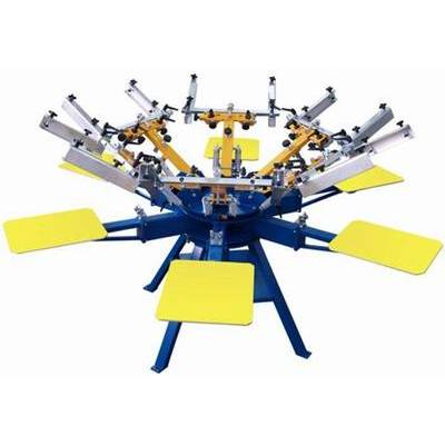 Printex UE Manual Printing Machine 10 Color 10 Station Stand (MAN 10-10 S)