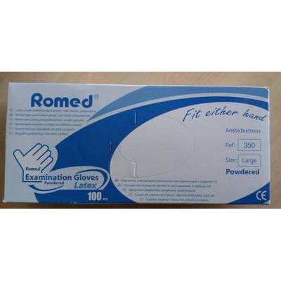 PC Technology  Latex handschoenen, niet steriel, gepoederd - L (LTXGLVS-L)