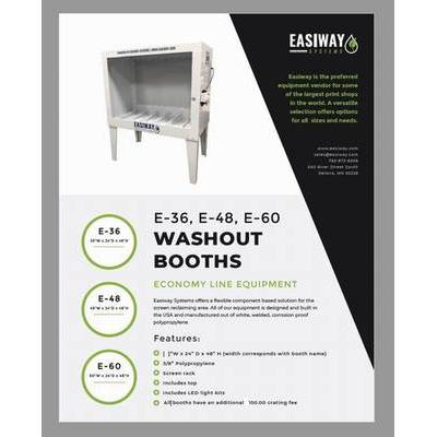 PC Tech Equipment Washout Booth E-48 (WSH T BTH E-48)