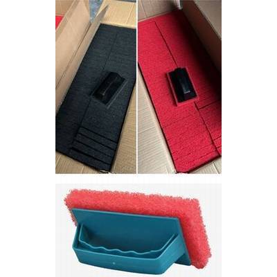 PC Tech Equipment Scrub Pad - Red Black Set Black Friday (SCRUB PAD RD BLCK)